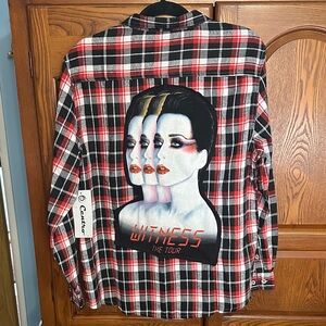 Katy Perry upcycled flannel tee made by me One of a Kind
